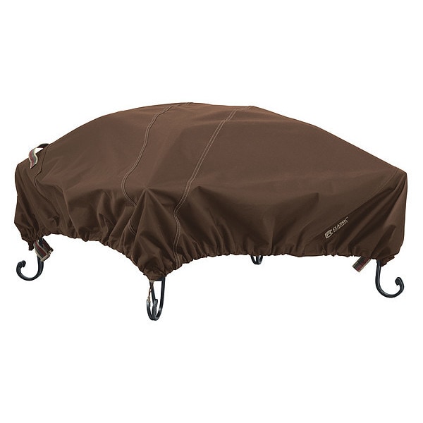 Classic Accessories Fire Pit Cover, Madrona? RainProof? Square Fire Pit Cover 40 Inch - 55-832-036601-RT