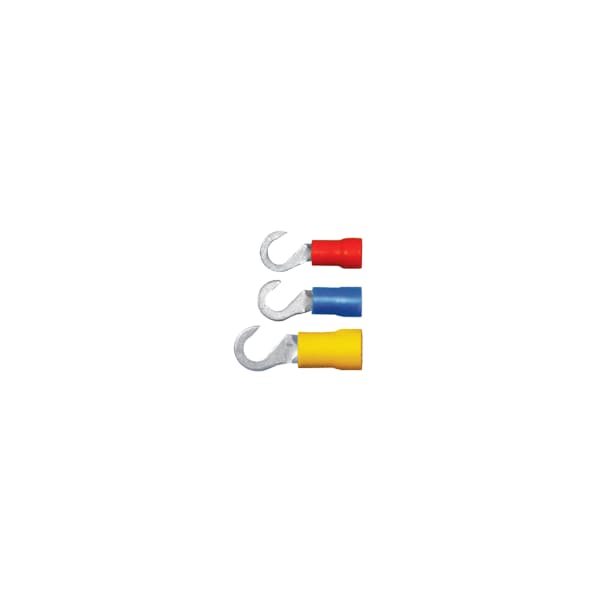 Terminal de gancho de PVC AWG 22-18 para tornillo #10, paquete de 1000 unidades - 160140-1000