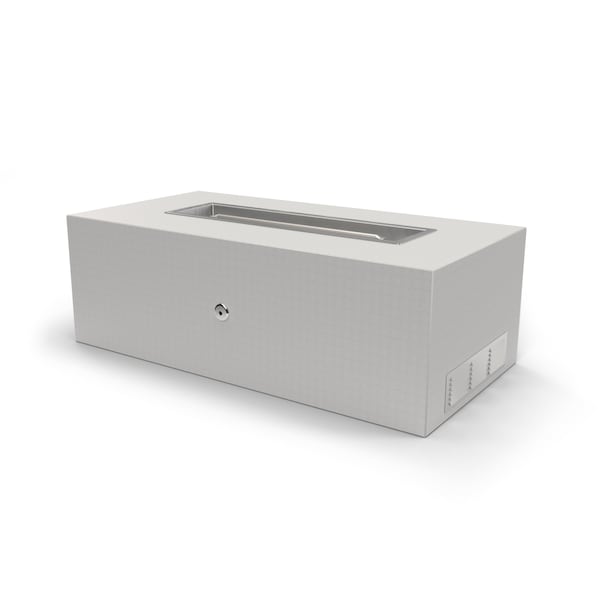 The Outdoor Plus 108 Rectangular Regal Fire Pit, Hardieboard, Steel Frame, Liquid Propane - OPT-UFRT108PBE12V-LP