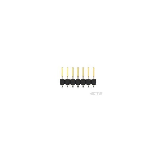Conector de placa TE Connectivity, 14 contactos, 2 hileras, macho, ángulo recto, terminal de soldadura, aislante negro - 966709-7