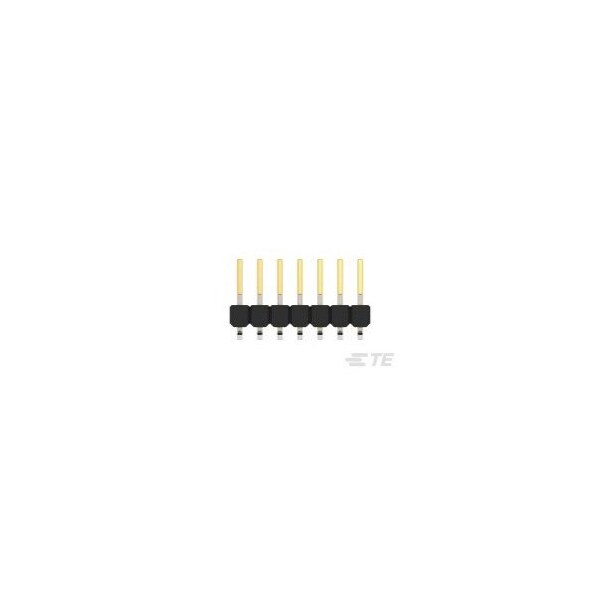 Conector de placa TE Connectivity, 14 contactos, 2 hileras, macho, ángulo recto, terminal de soldadura, aislante negro - 966709-7