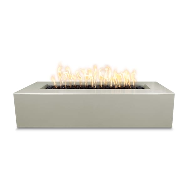 The Outdoor Plus 48 Rectangular Regal Fire Pit - GFRC Concrete - Ash - Low Voltage Electronic Ignition - Natural Gas - OPT-RGL48E12V-ASH-NG