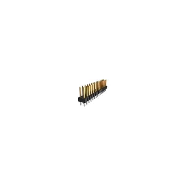 Conector de placa Fci, 8 contactos, 2 filas, macho, recto, paso de 0.1 pulgadas, terminal de soldadura, bloqueo - 77313-127-08LF