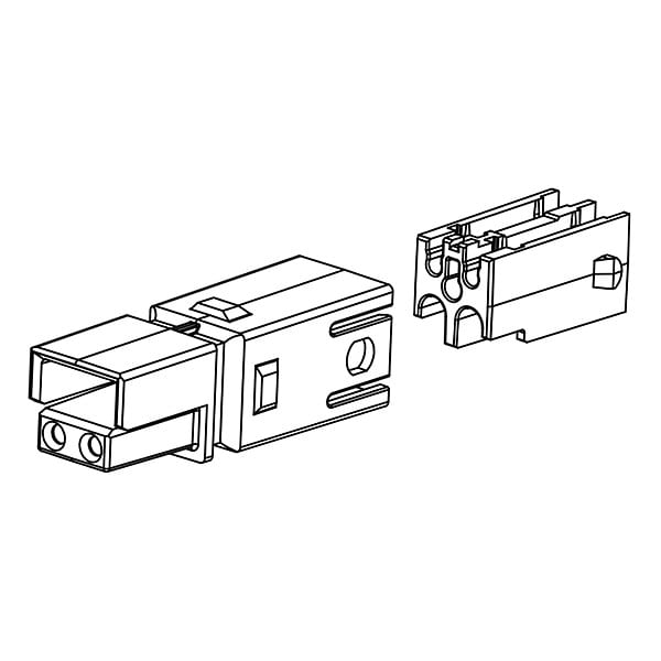 Conector auxiliar de Anderson Power Products, dorado - 4827G6