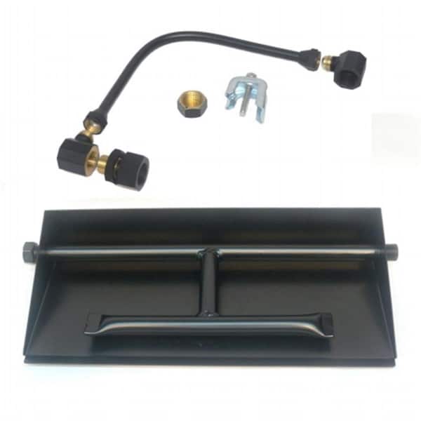 Sleep Ez 15 in. 14GA Powder Coated Dual Burner Pan KitLiquid Propane - SL918536