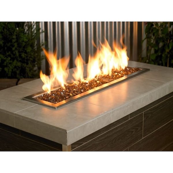 American Fire Glass 1/4 in Copper Reflective Fire Glass, 10 Lb Bag - AFF-COPRF-10