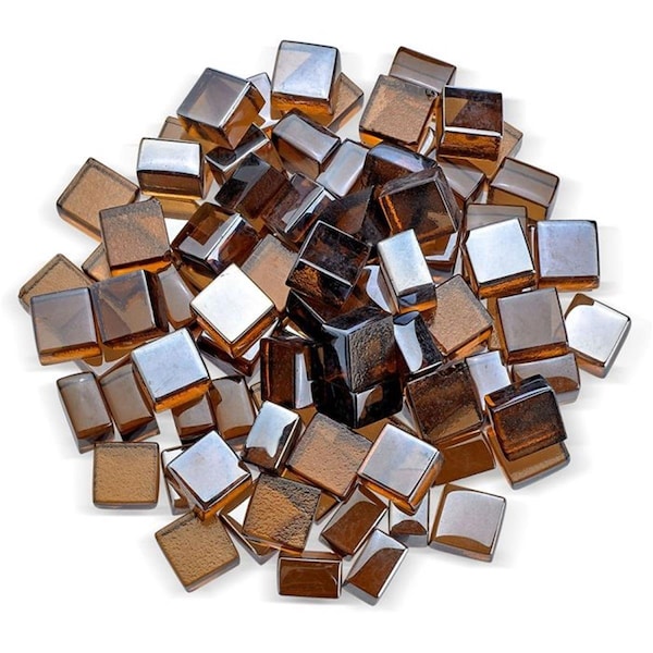 Marquee Protection 0.5 in. Copper Luster 2.0 Cube Fire Pit Glass - 10 lbs - MA2823054