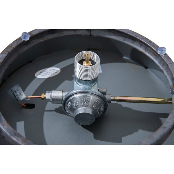 Sunjoy 11.81 in Tabletop Propane Fire Pit, Smokeless with Stainless Burner, Outdoor Use - A302022020