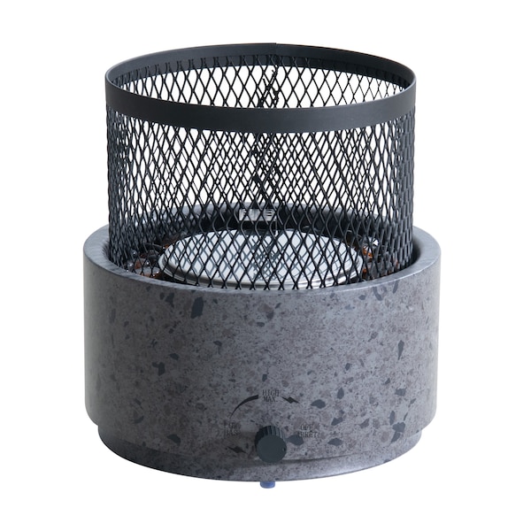 Sunjoy 11.81 in Tabletop Propane Fire Pit, Smokeless with Stainless Burner, Outdoor Use - A302022020