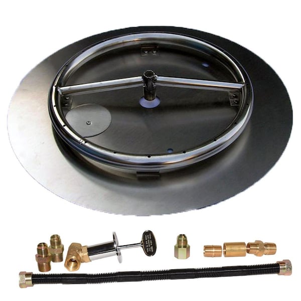 Sleep Ez 18 in. Stainless Steel Pan Ring Pro-Kit Liquid Propane - SL3238155
