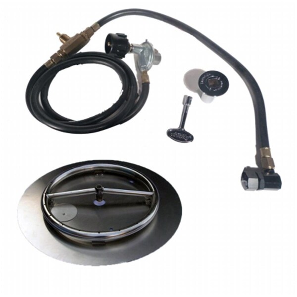 Sleep Ez 18 in. Stainless Steel Pan-Ring Kit - Liquid Propane - SL3178010