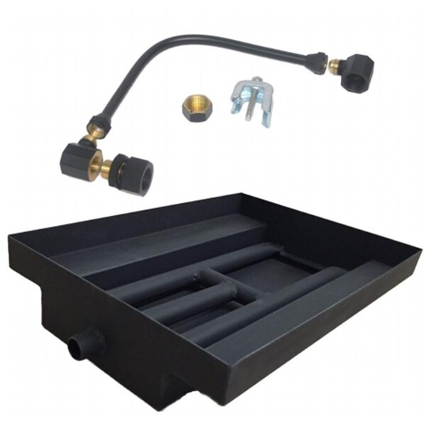 Tretco 15 in. Powder Coated Burner Island Kit, Liquid Propane - OB2BB-BK2-18-LP