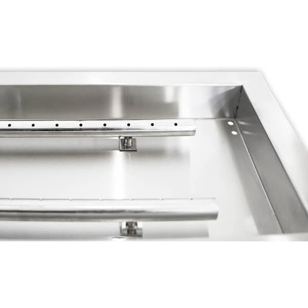 Bluegrass Living 24in Stainless Steel Rectangular Drop-In Fire Pit Burner - BFP24RK