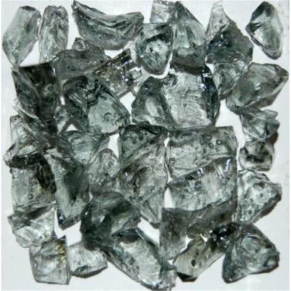Calle Recycled Chunky Glass, Gray - Size 1 - 0.13-0.25 in. - 3 lbs - CA2758207