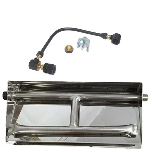 Sleep Ez 32 in. 304 Stainless Steel Dual Burner Pan - Liquid Propane - SL3188999
