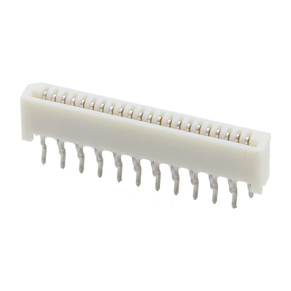 Conector FFC/FPC de Molex, 22 contactos, 1 fila, hembra, recto, paso de 0.039 pulgadas, terminal de soldadura - 528062210.