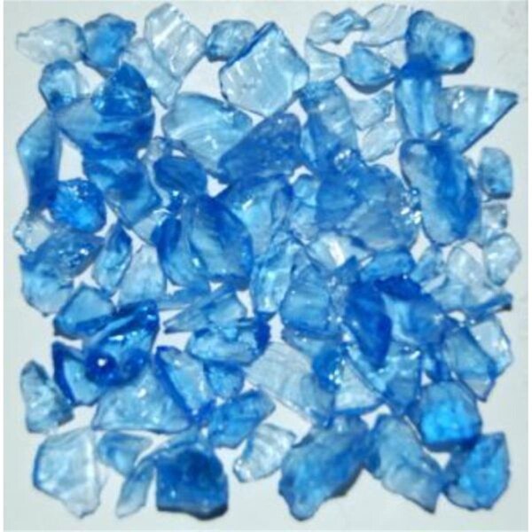 American Specialty Glass Recycled Chunky Glass, Light Blue - Size 1 - 0.13-0.25 in. - 10 lbs - TLTBLUE1-10