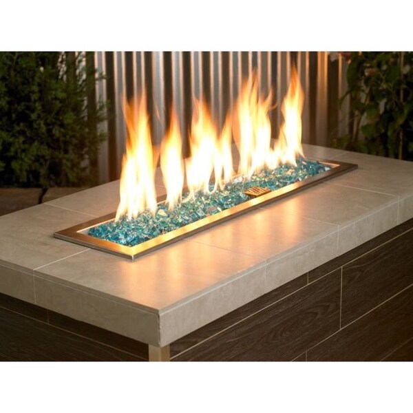 American Fire Glass 1/2 in Azuria Fire Glass, 10 Lb Bag - AFF-AZBL12-10