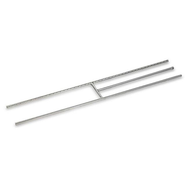 American Fireglass American Fireglass SS-H-48 48 x 8 in. Stainless Steel H-Burner - SS-H-48