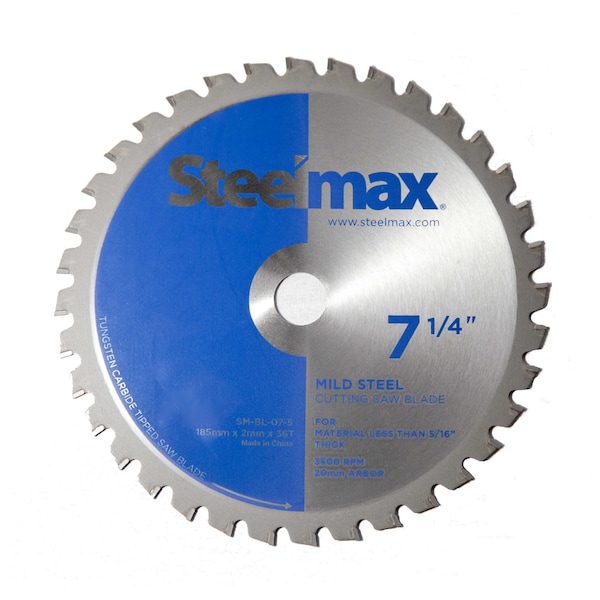 Steelmax 7-1/4", TCT Blade, Mild Steel - SM-BL-07-5