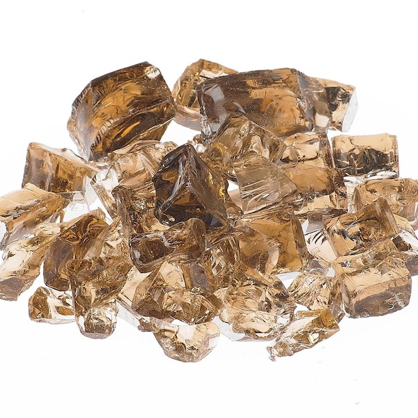 Terasu Garden Supplies 0.5 in. Terra Crushed Reflective Fire Glass - TE2844290