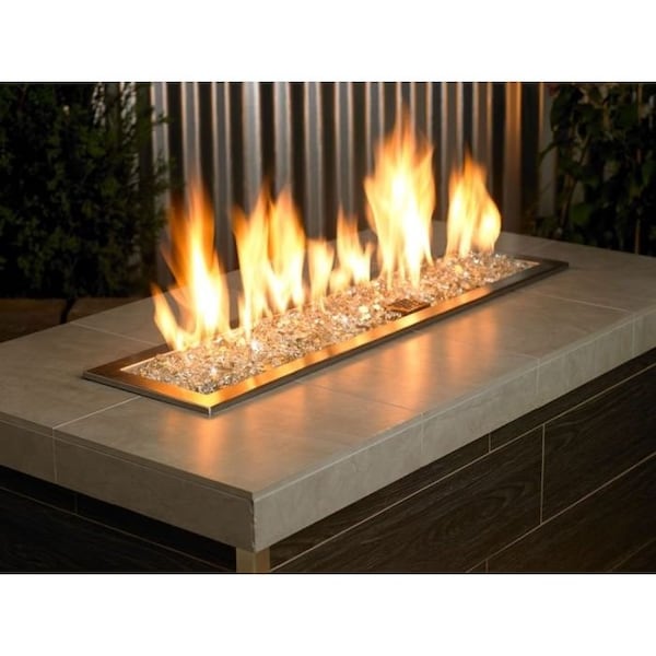 American Fire Glass 1/2 in Platinum Reflective Fire Glass, 10 Lb Bag - AFF-PLATRF-12-10