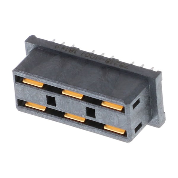 Conectores modulares de alta velocidad Molex Impact Power 6Pr Vt Rcpt Pf .76Aulf 6Ckt - 782181001.