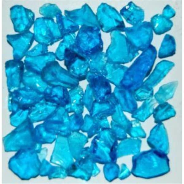 Calle Recycled Chunky Glass Turquoise - Size 1 - 0.13-0.25 in. - 10 lbs - CA2758212