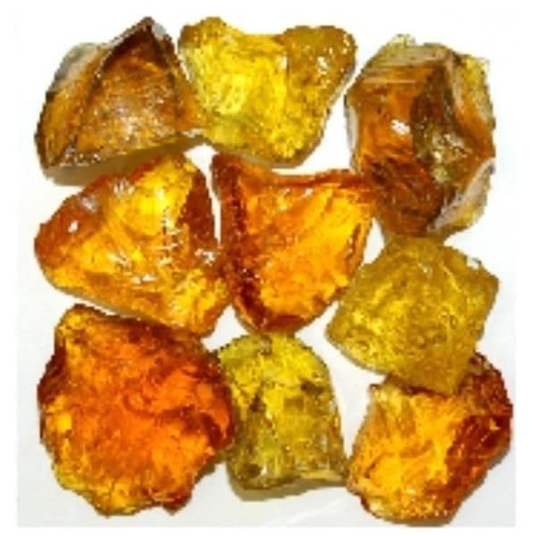 Calle Recycled Chunky Glass Crystal Amber - Medium - 0.5-1 in. - 25 lbs - CA2757897