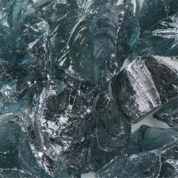 Calle Recycled Chunky Glass Gray - Medium - 0.5-1 in. - 50 lbs - CA2756151