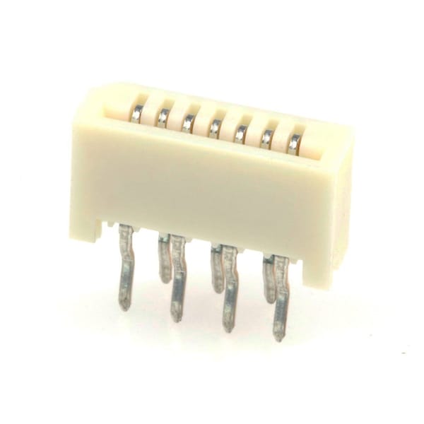 Conector FFC/FPC Molex, 7 contactos, 1 fila, hembra, recto, paso de 0.039 pulgadas, terminal de soldadura - 528060710