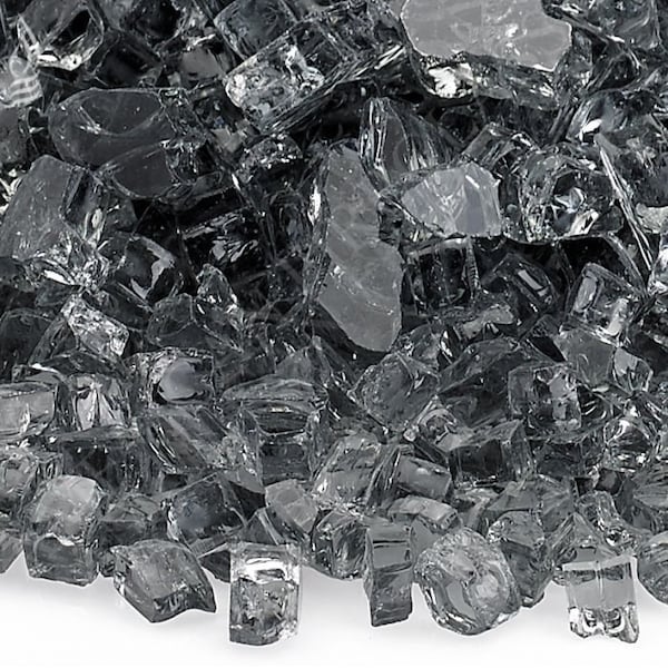American Fire Glass 1/4 in Gray Fire Glass, 10 Lb Bag - AFF-GRY-10