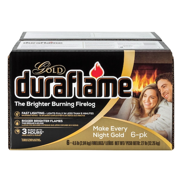Duraflame Duraflame Gold Fire Log 3 hr 6 pk 4.5 lb - 4577