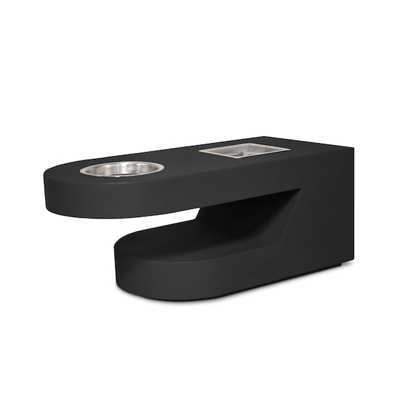 The Outdoor Plus 60 Rectangular Dana Fire Table, Powder Coated Metal, Black, Match Lit with Flame Sense, Natural Gas - OPT-DANPC60FSML-BLK-NG