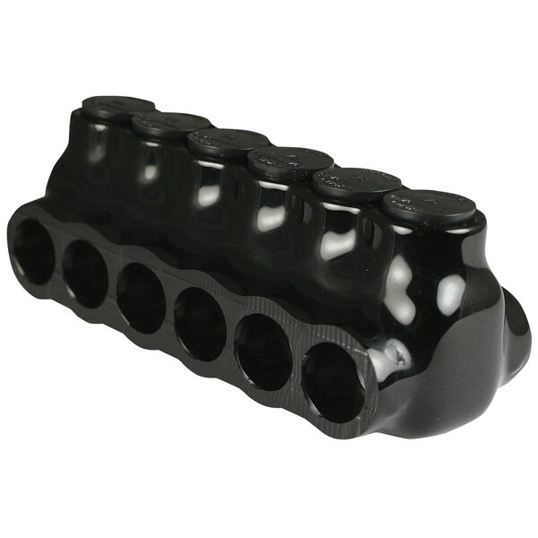 Conector de Múltiples Toques de Doble Lado Asi 14-1-0 AWG 6 Puertos 600 V Negro - AICD1-0-6