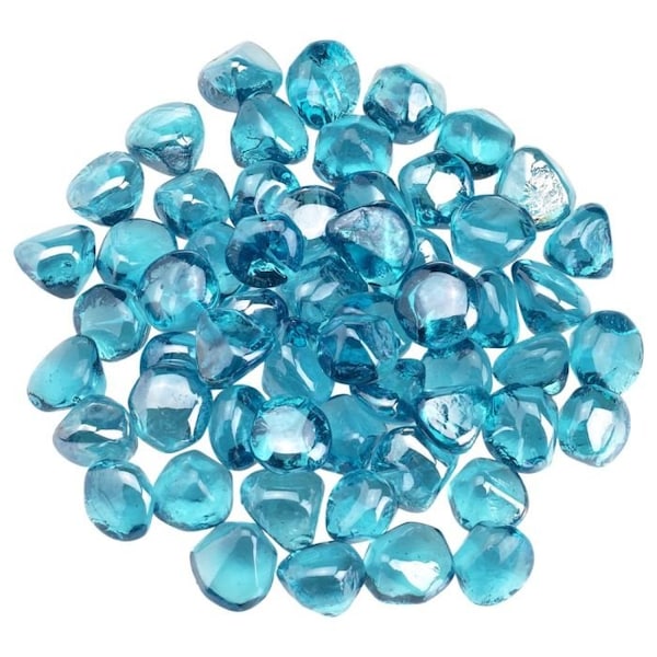 American Fire Glass Powder Blue Luster Zircon Beads, 10 lb Bag - ZIR-PWDBLLST-10
