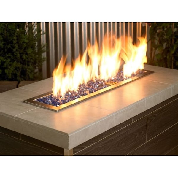 American Fire Glass 1/2 in Cobalt Blue Reflective Fire Glass, 10 Lb Bag - AFF-COBLRF12-10