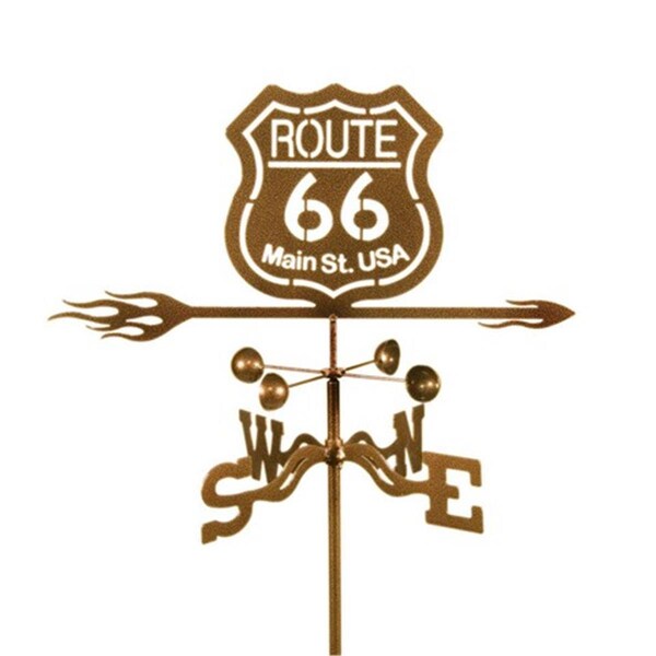 Ez Vane EZ Vane EZ1024-RF Route 66 Weathervane with Roof Mount - EZ1024-RF