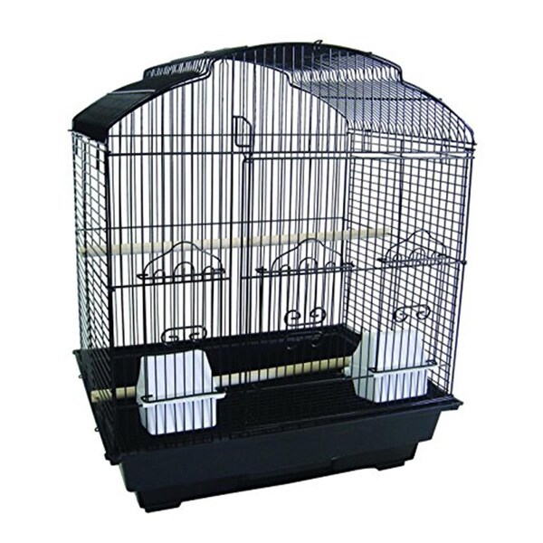 Peticare Bar Spacing Small Parrot Cage, Black - 18 x 14 in. - PE4217823