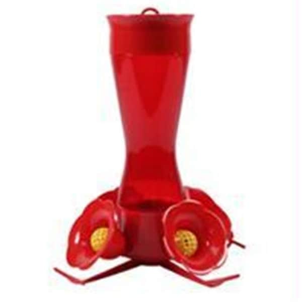 Woodstream Hummingbird  W Woodstream Hummingbird W-Plastic Pinch Waist Hummingbird Feeder- Red 8 Ounce - 683914