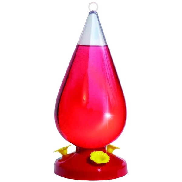 Perky-Pet Bird Feeder, Dew Drop, 32 oz, 3-Port/Perch, Acrylic, Clear - 273