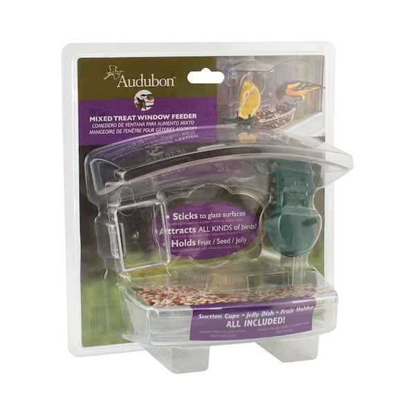 Audubon Audubon Wild Bird 1 lb Plastic Window Mount Bird Feeder 2 ports - NAWFDR