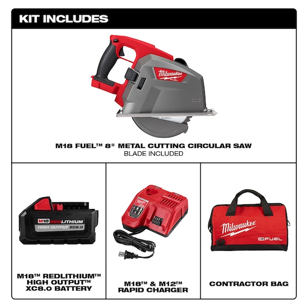 Milwaukee Tool M18 FUEL 8 in. Metal Cutting Circular Saw (Tool Only) - 2982-20