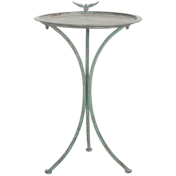 Safavieh 20.5 x 18.5 x 28.7 in. Kensi Bird Bath, Antique & Dark Green - PAT5025D