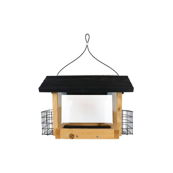 Natures Way Bird Feeder  Wild Bird and Finch 6 qt Cedar Hopper 3 ports Brown - CWF19