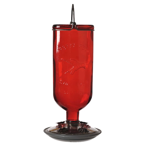 Perky-Pet Perky-Pet Hummingbird 16 oz Glass/Metal/Plastic Nectar Feeder 4 ports - 8109-2