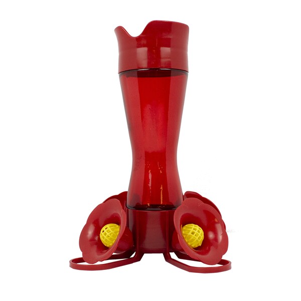 Perky-Pet Perky-Pet Hummingbird 8 oz Plastic Pinch Waist Nectar Feeder 4 ports - 403CP