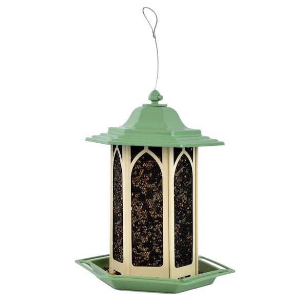 Perky-Pet Perky-Pet Wild Bird and Finch 3.5 lb Metal/Plastic Gazebo Bird Feeder - GAZ01