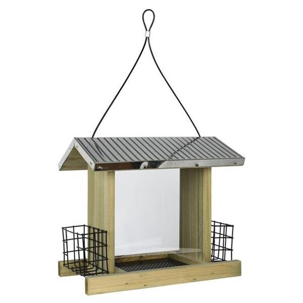Natures Way Bird Products Natures Way Bird Products WWGF2 3 qt. Galvanized Weathered Hopper Feeder - 11 x 12.5 x 6 in. - WWGF2