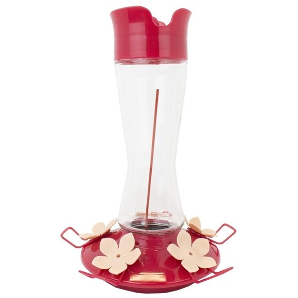 Perky-Pet TopFill PinchWaist Bird Feeder, 12 oz, Nectar, 5 PortPerch, GlassPlastic, 912 in H - 9201-6
